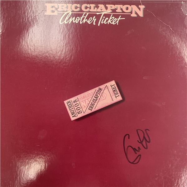 Eric Clapton Another Ticket signed album