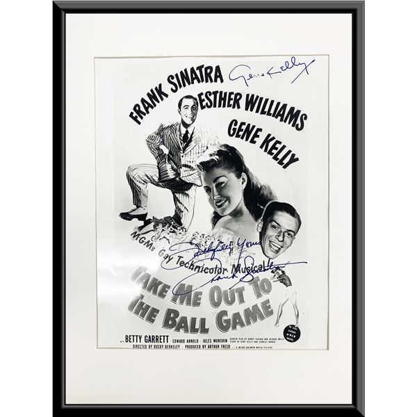 Frank Sinatra, Gene Kelly signed movie photo