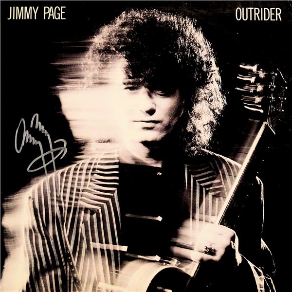 Jimmy Page signed Outrider album