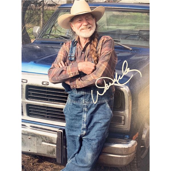 Willie Nelson signed photo