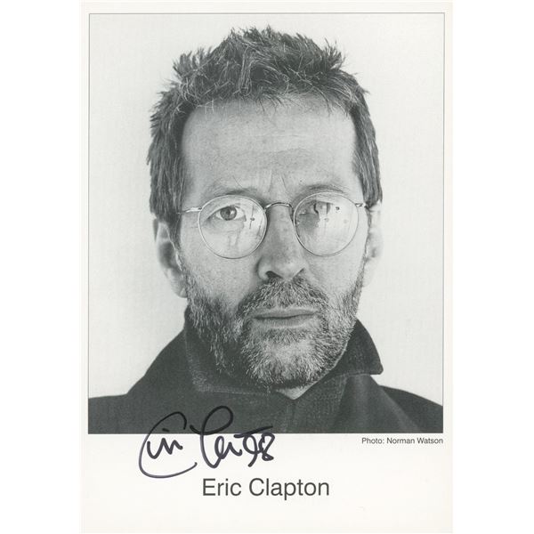 Eric Clapton signed photo