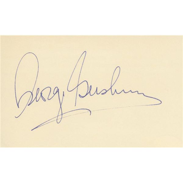 George Gershwin signature cut