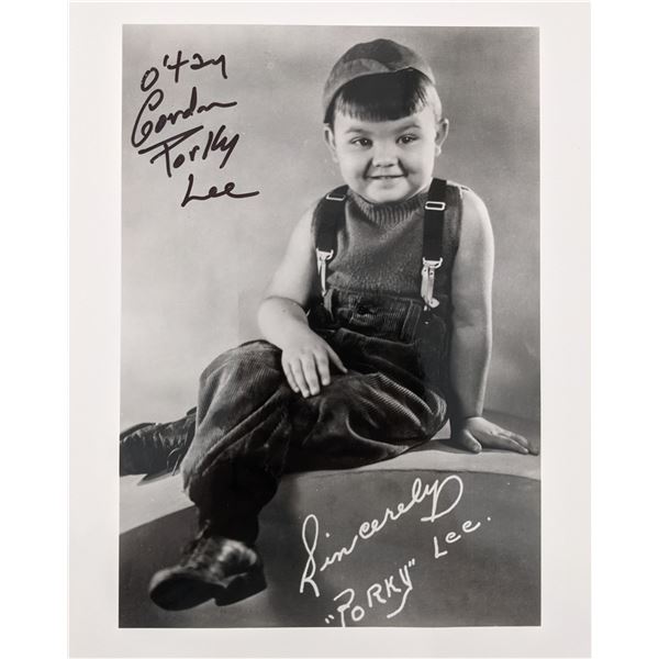 Little Rascals Gordon Lee Signed Photo