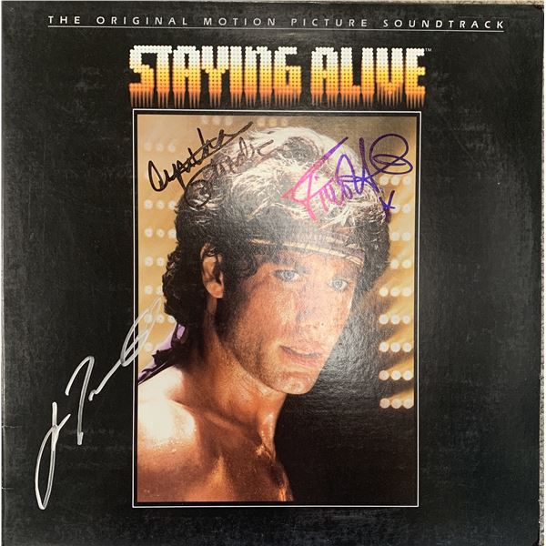 Staying Alive cast signed sound track