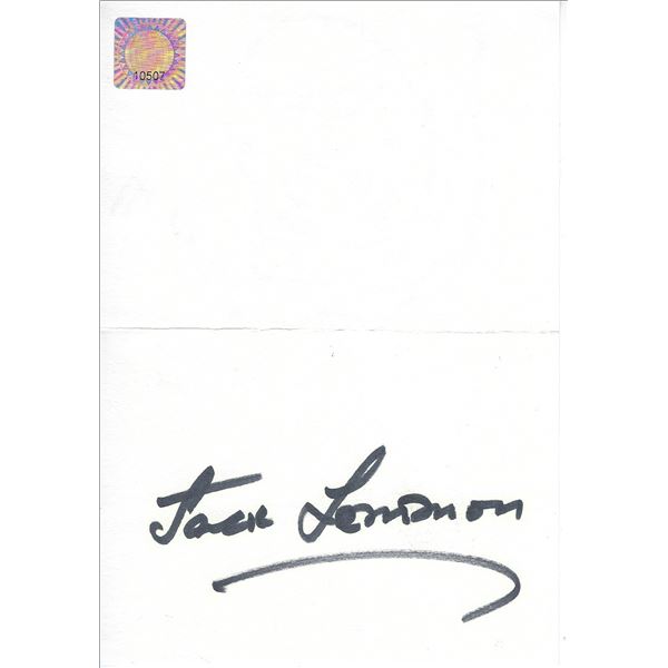Jack Lemmon signed hand drawn Christmas Card