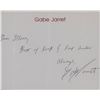 Image 1 : The Real Genius' Gabe Jarret signed note