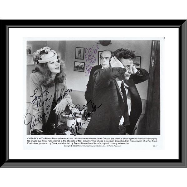 The Cheap Detective Eileen Brennan, Peter Falk and James Coco signed movie photo