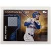 Image 1 : Eric Hosmer Baseball Trading Card with Game Used Jersey Swatch - Topps Scouting Report 2016