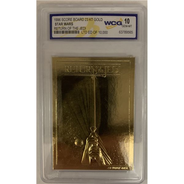 Star Wars 1996 Return of The Jedi 23 Karat gold card