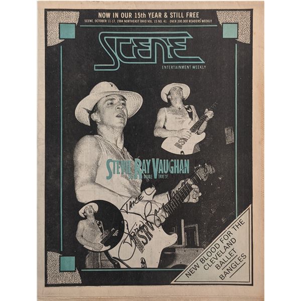 Stevie Ray Vaughan signed Magazine