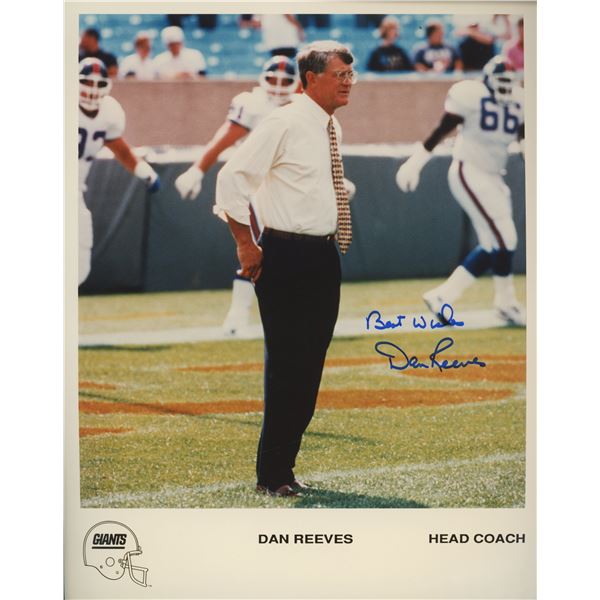 NY Giants Head Coach Dan Reeves signed photo