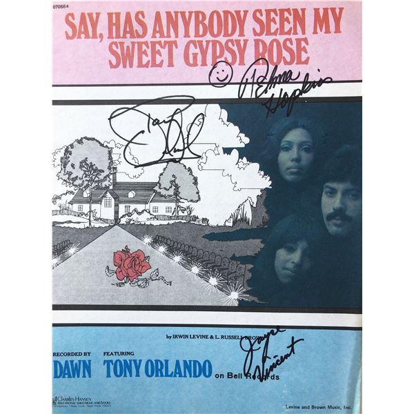 Say, Has Anybody Seen My Sweet Gypsy Rose signed music sheet