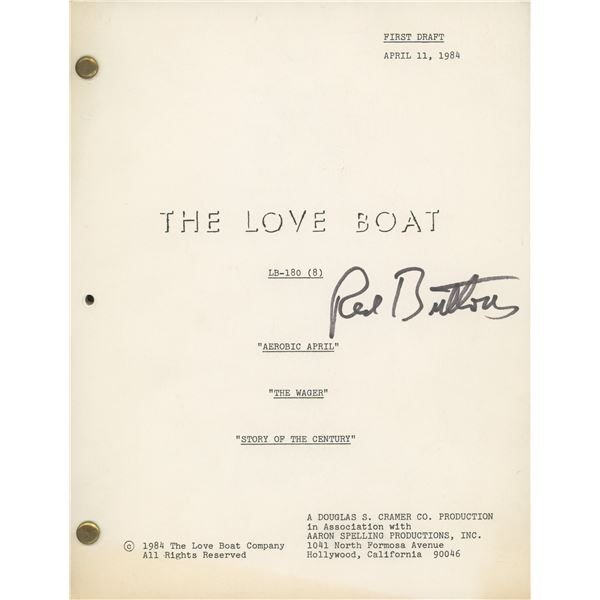 Red Buttons signed "The Love Boat" script