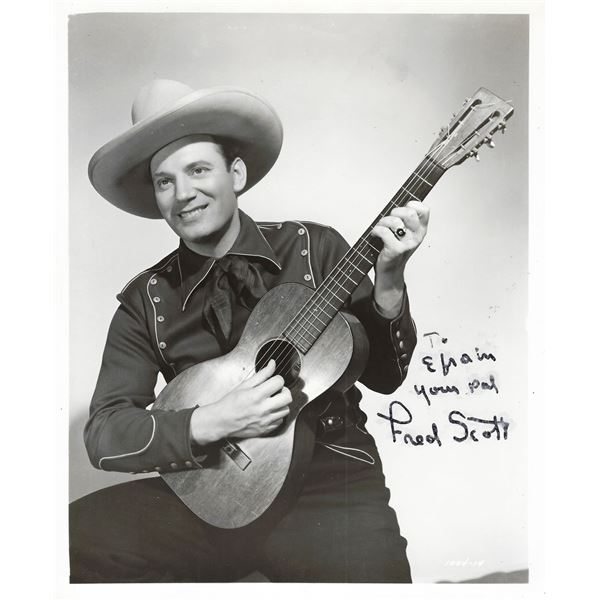 The Singing Buckaroo Fred Scott signed photo