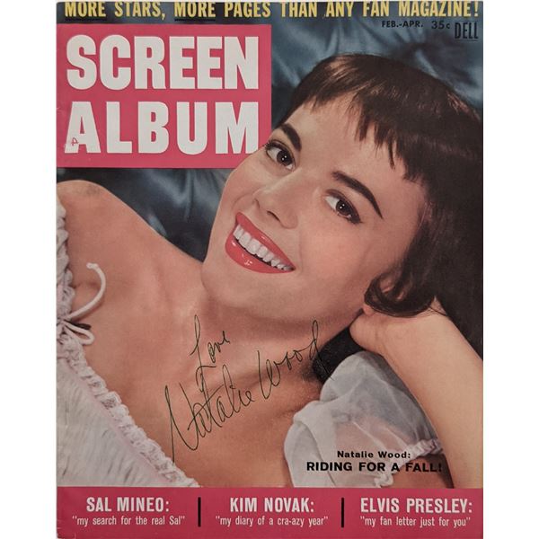 Natalie Wood signed Screen Album Magazine