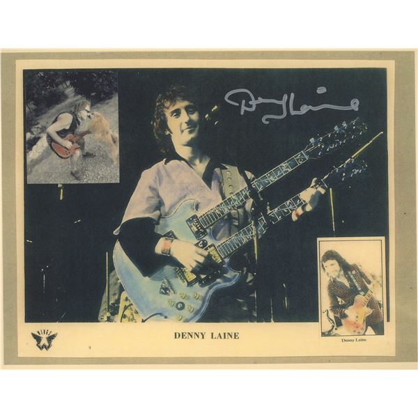 The Moody Blues Denny Laine signed photo