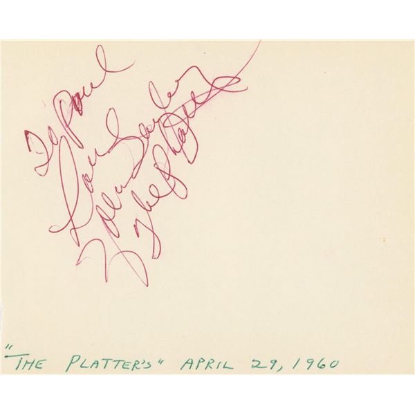 The Platters signature cut