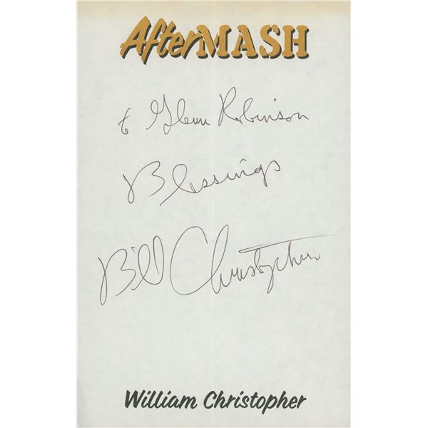 Mash William Christopher signed note