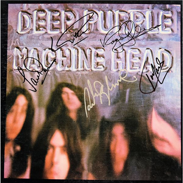 Deep Purple Machine Head signed album