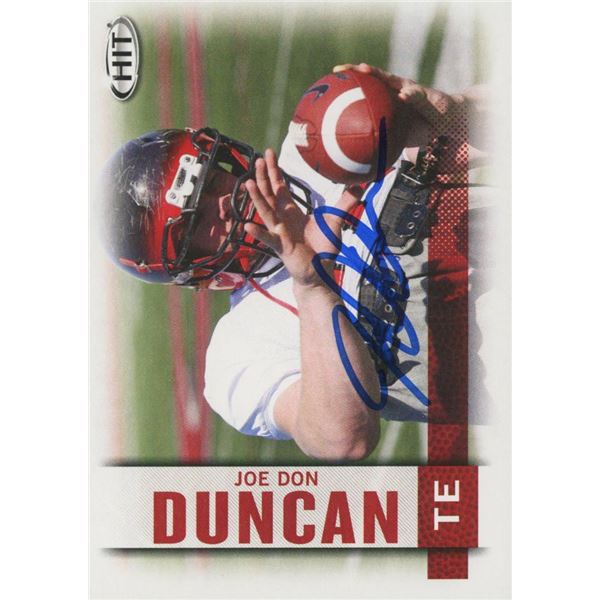 Joe Don Duncan signed trading card