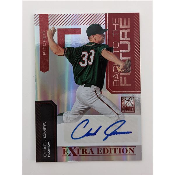 Chad James Signed Baseball Trading Card - Don Russ Elite #11 2010 - No. 86 of 244