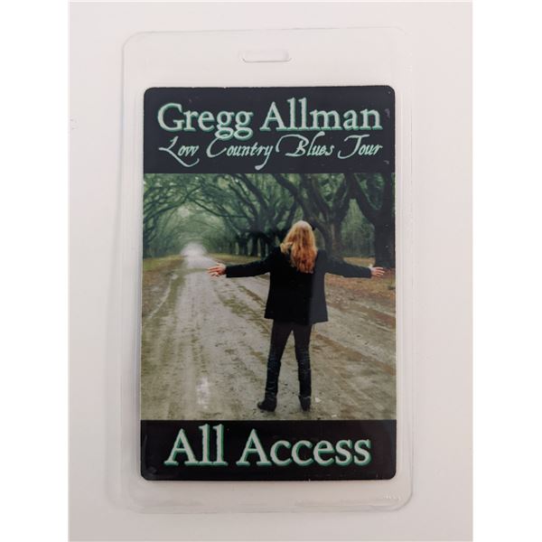 Gregg Allman Band 2011 Backstage Pass