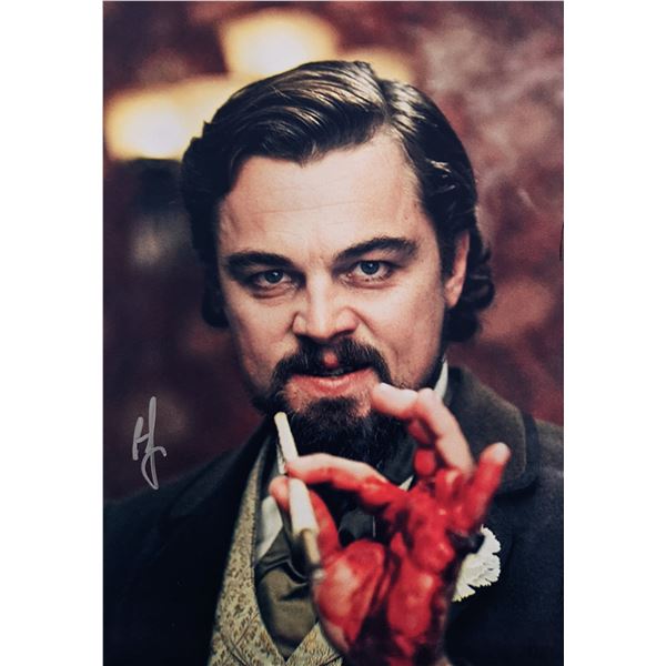 Leonardo DiCaprio signed Django Unchained photo