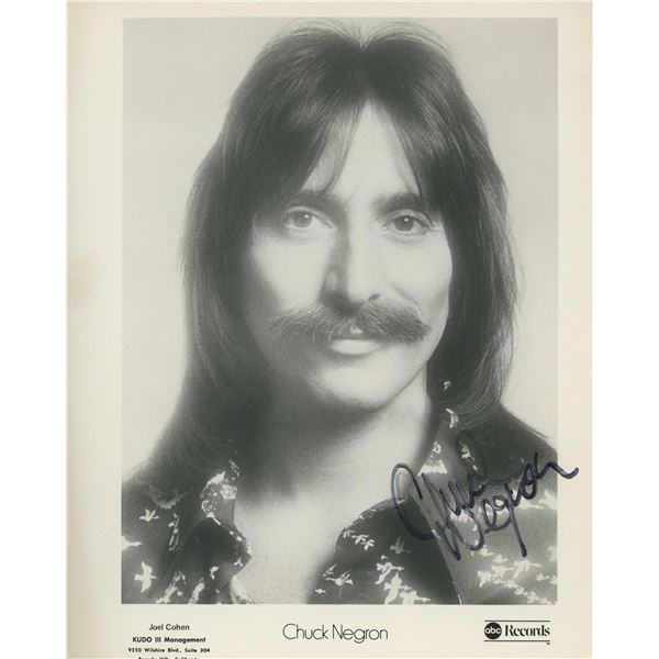 Three Dog Nights Chuck Negron signed photo