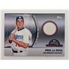 Image 1 : Paul Lo Duca Baseball Trading Card with Game Used Jersey Swatch - Topps Game Worn Jersey Collection 
