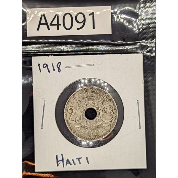 1918 Haiti Coin (A4091)