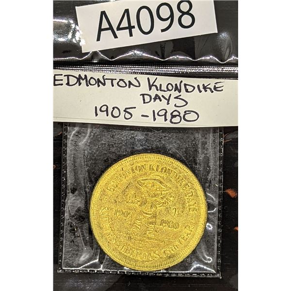 1905-1980 Edmonton Klondike Days Coin (A4098)