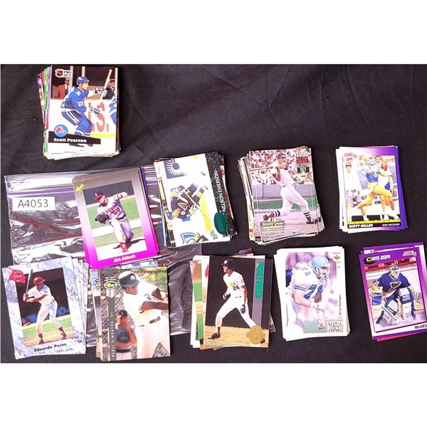 Mixed Hockey and Baseball Cards (A4053)