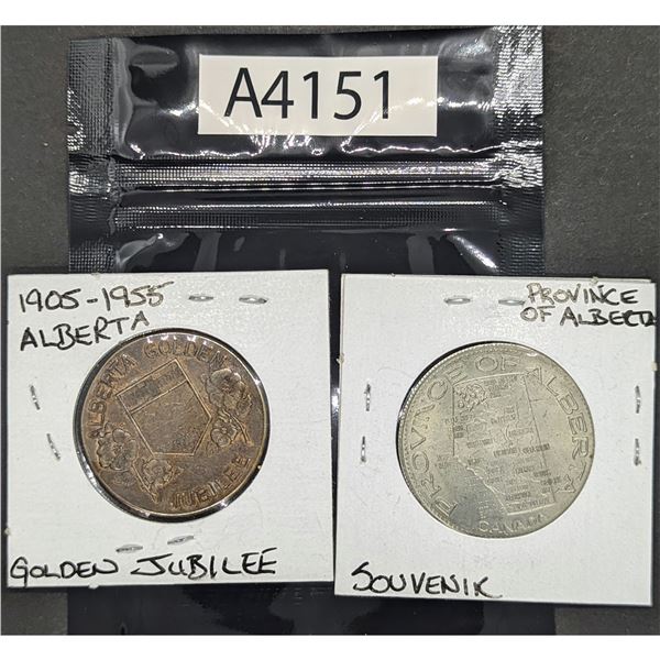 Alberta Golden Jubilee and Souvenir Dollars (A4151)