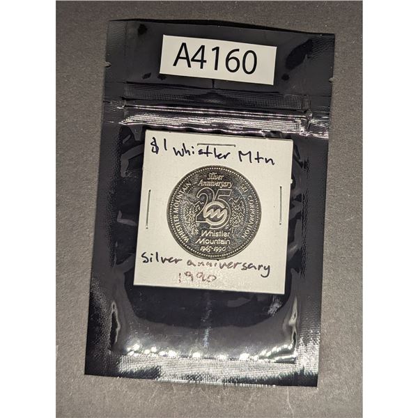 Whistler Mountain Silver Anniversary Dollar 1990 (A4160)