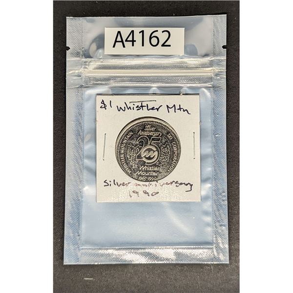 Whistler Mountain Silver Anniversary Dollar 1990 (A4162)