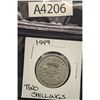 Image 1 : 1949 Two Shillings (A4206)
