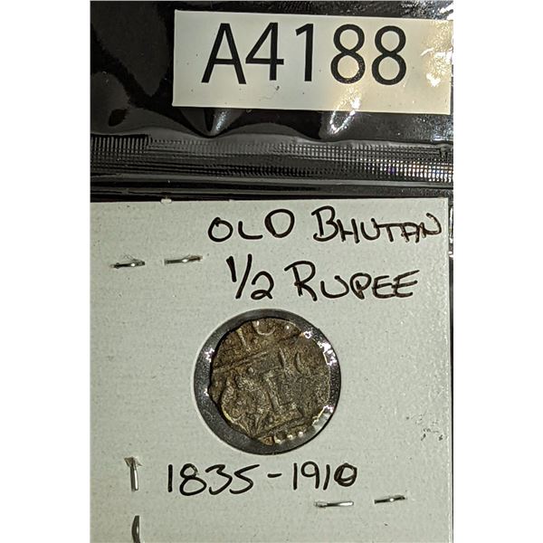 Old Bhutan Half  Rupee 1835-1910 (A4188)
