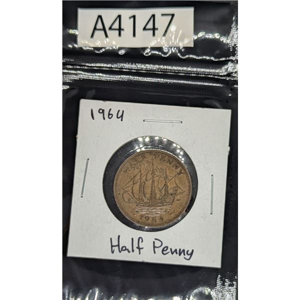 1964 Half Penny (A4147)