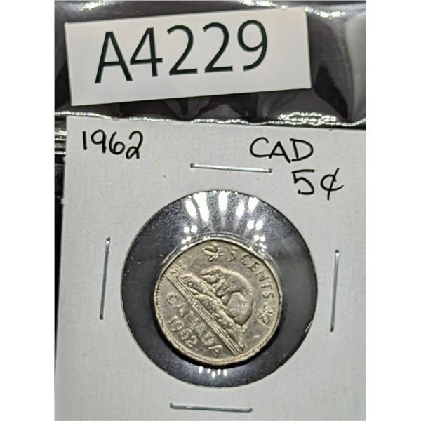 1962 CAD Nickel (A4229)