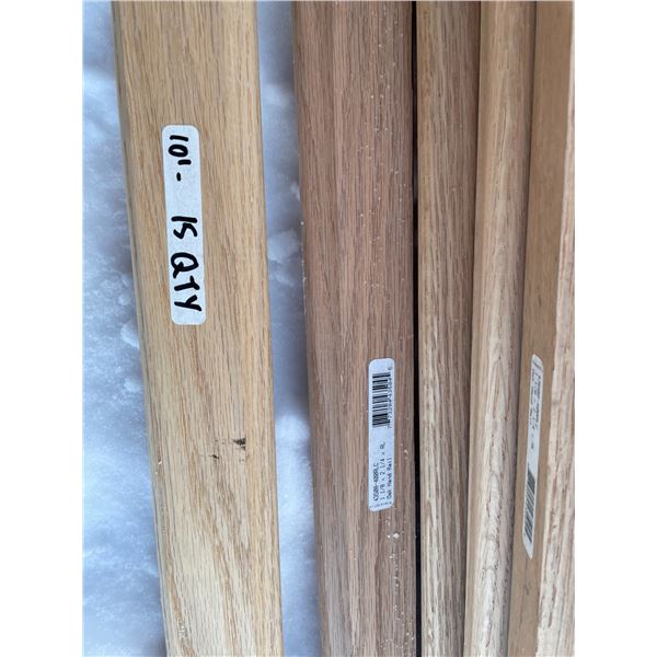 Alexandria Moulding 2-1/4  Oak Rail Top , 1-1/8” x 2-1/4” 43508-400RLC, 10' lengths , QUANTITY OF 15