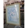 Image 1 : Framed Floral Print - 34" x 44"