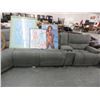 Image 2 : Gray Fabric Power Recycling Sectional Sofa