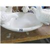 Image 2 : Porcelain Pigeon Figural Bird Bath - Italy - Bowl 16 1/2 W - 4' Ht