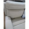 Image 2 : Bone Leather Power Recliner 4 Section Sofa