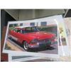 Image 2 : Framed Harley Prints, Mirror And Classic Car Photos