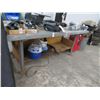 Image 1 : 8' Metal On Wood Work Table