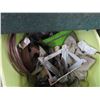 Image 2 : Tub w/Bandsaw Blade & Jack Stands