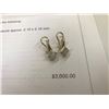 Image 2 : 18K YG Diamond Earrings 4.7 Grams - Retail Replacement Value $3,000.00