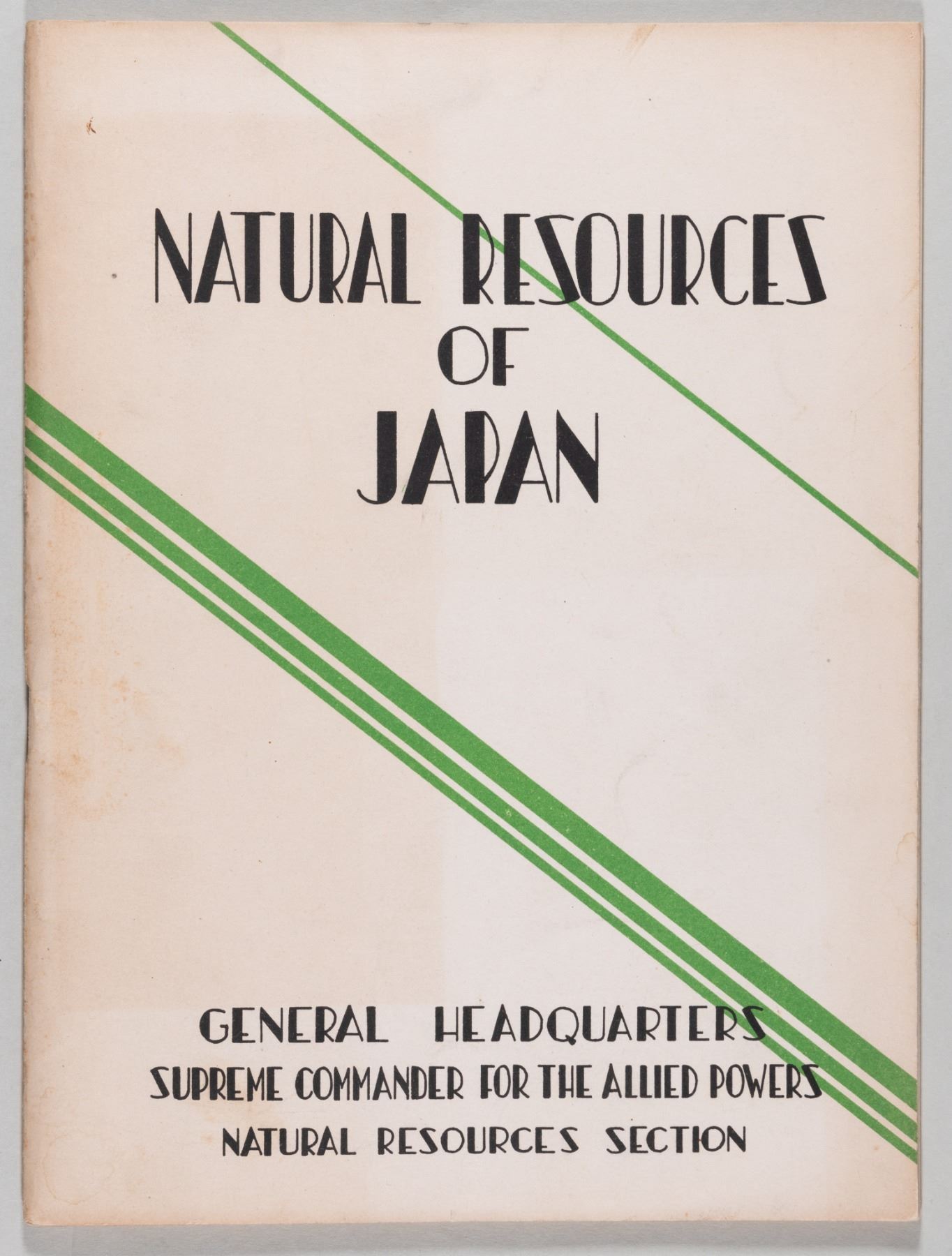 NATURAL RESOURCES OF JAPAN BOOKLET