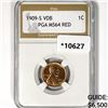 Image 1 : 1909-S VDB Wheat Cent PGA MS64 RED
